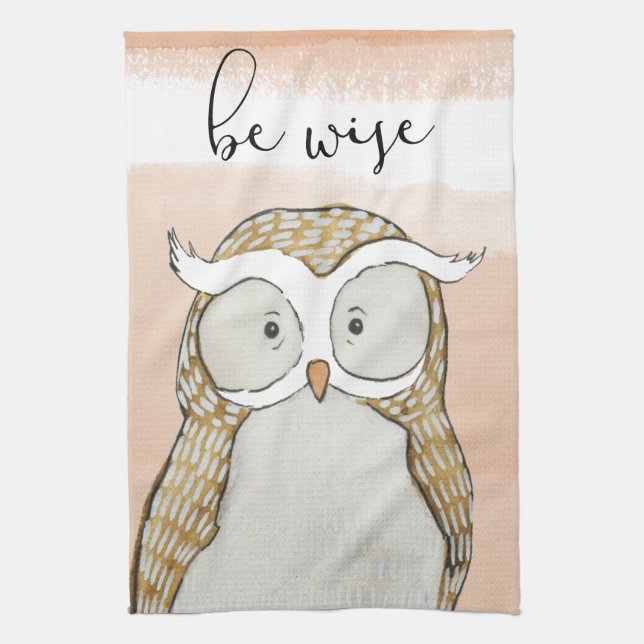 Linge De Cuisine Chouette | Soyez sages (Vertical)