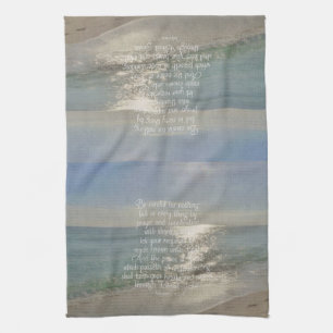 Linge De Cuisine Chrétien de plage de vers de bible de paix de 4h1