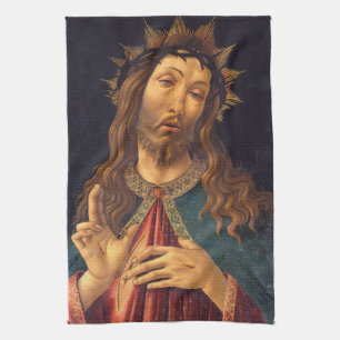Linge De Cuisine Christ couronné d'épines par Sandro Botticelli