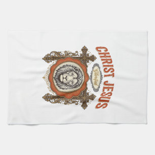 Linge De Cuisine Christ Jésus Lion Vintage Foi