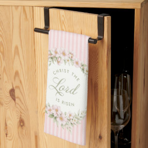 Linge De Cuisine Christ le Seigneur est ressuscité Fleurs de prin