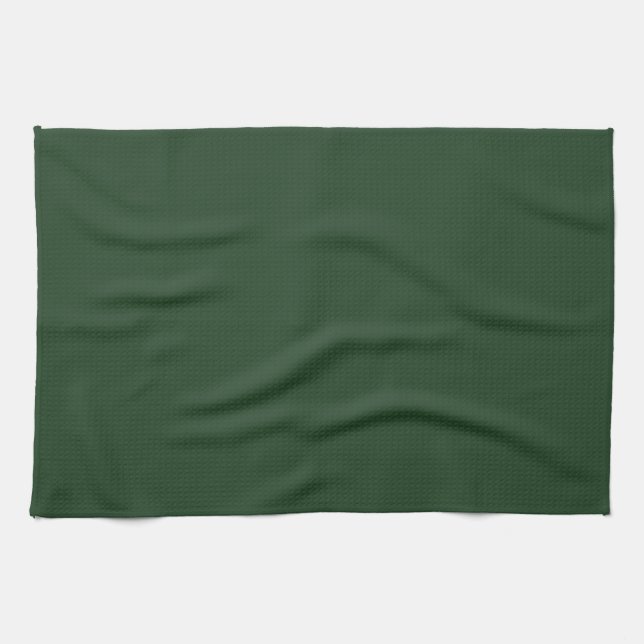 Linge De Cuisine Christmas Green, Holiday Green, Solid Green,  (Horizontal)