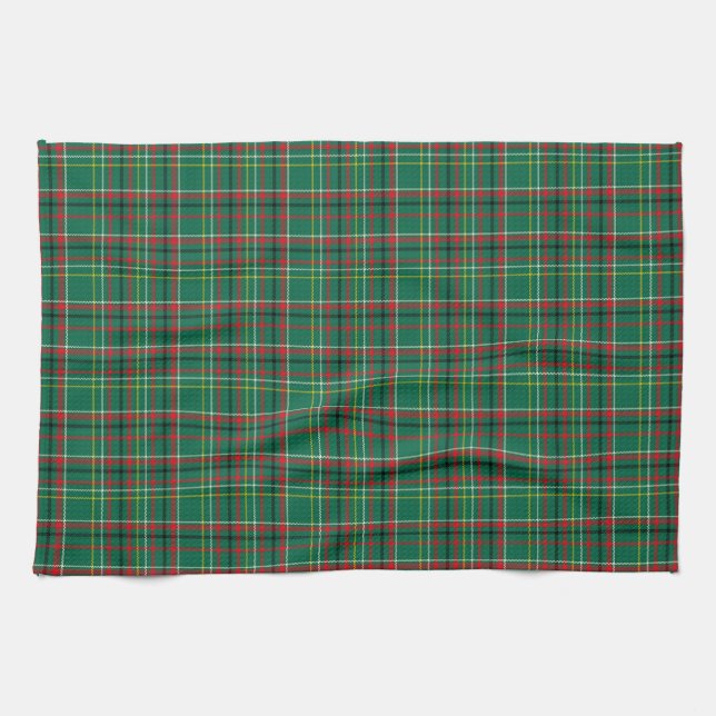 Linge De Cuisine Christmas Plaid Green Pattern-23914 (Horizontal)