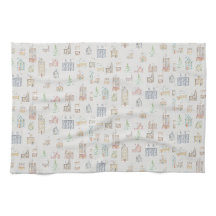 Christmas Winter House Tea Towel