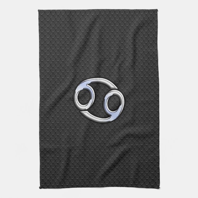 Linge De Cuisine Chrome Comme Cancer Zodiac Connexion Snake Skin St (Vertical)