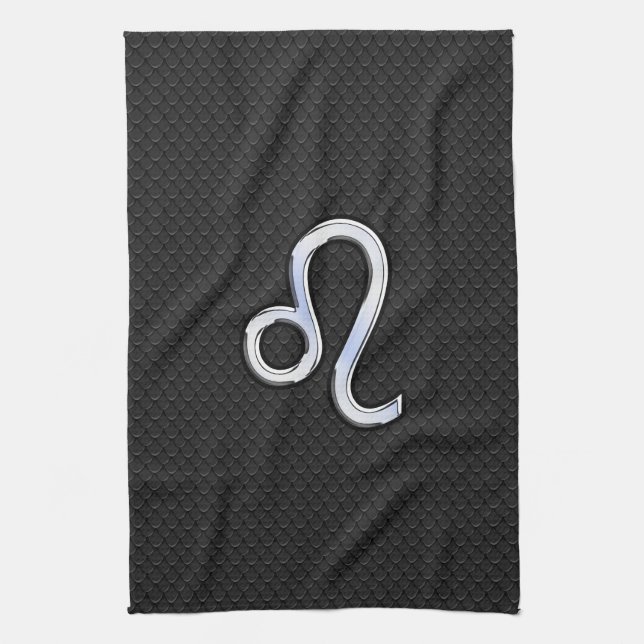 Linge De Cuisine Chrome Comme Leo Zodiac Connexion peau de serpent (Vertical)