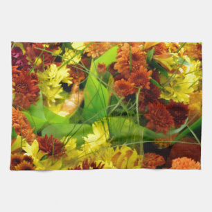 Linge De Cuisine Chute Bouquets floraux