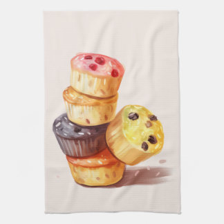 Linge De Cuisine Chute de la tour Muffin