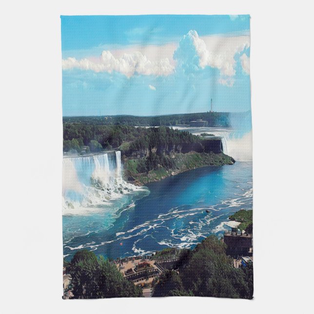 Linge De Cuisine CHUTES NIAGARA - voir (Vertical)