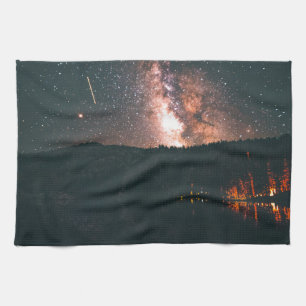 Linge De Cuisine ciel de nuit du feu de camp