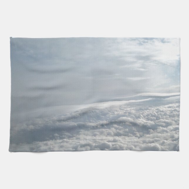Linge De Cuisine Ciel, Vue Avion, Beaux Nuages (Horizontal)