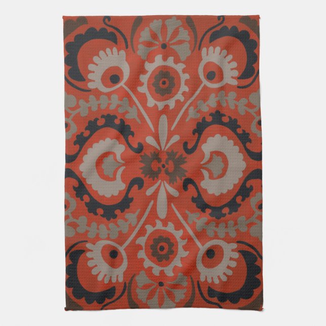 Linge De Cuisine Cinnabar Suzani I (Vertical)