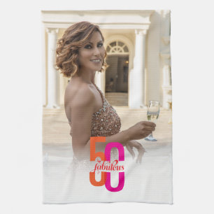 Linge De Cuisine Cinquante et fabuleux 50e anniversaire Photo