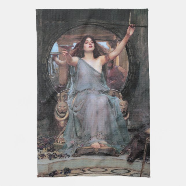 Linge De Cuisine Circe Offrant la Coupe à Odysseus, Waterhouse (Vertical)
