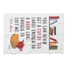 Citation de C.S. Lewis Tea and Books Illustré