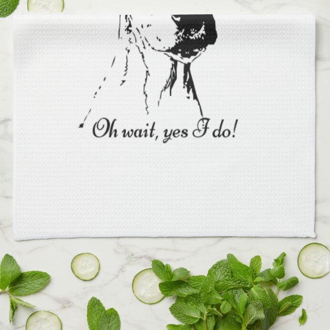 Linge De Cuisine Citation de chien fou (Plié)
