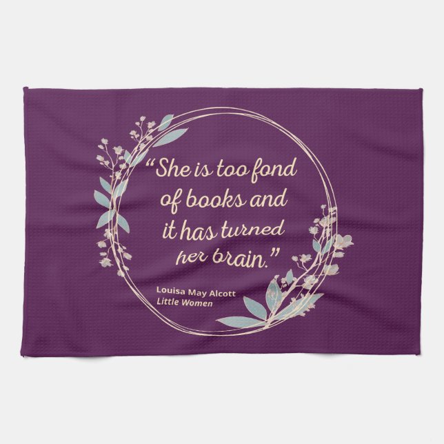 Linge De Cuisine Citation de Little Women II - Style mignon (Horizontal)