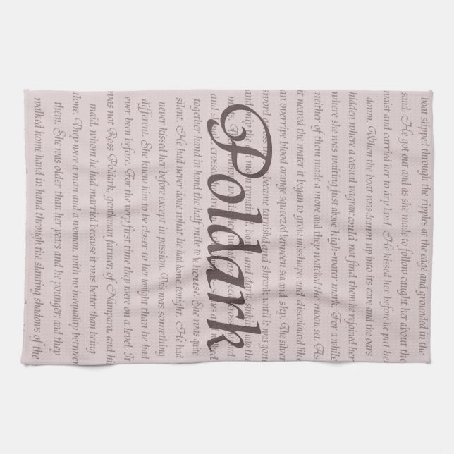 Linge De Cuisine Citation de Poldark (Horizontal)