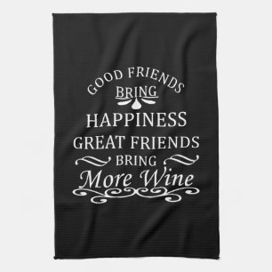 Linge De Cuisine citation de vin drôle pour les amis
