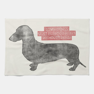 Linge De Cuisine Citation d'illustration d'amant de Doxie Teckel de