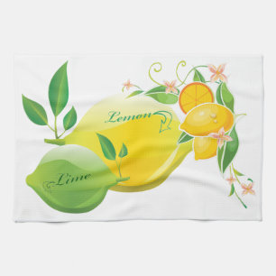 Linge De Cuisine Citron et chaux