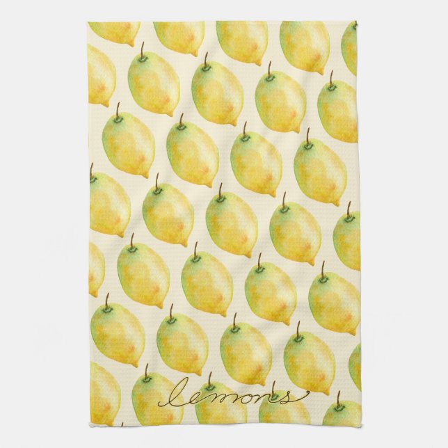 Linge De Cuisine Citron jaune (Vertical)