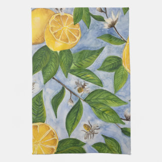 Linge De Cuisine Citrons et abeilles