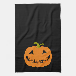 Linge De Cuisine Citrouille Halloween personnalisé