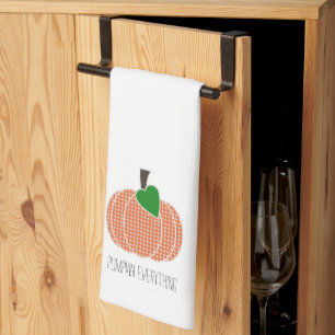 Linge De Cuisine Citrouille Tout Orange Plaid Gingham Citrouille