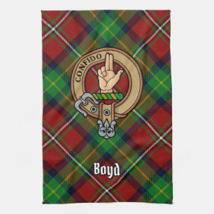 Linge De Cuisine Clan Boyd Crest sur Tartan
