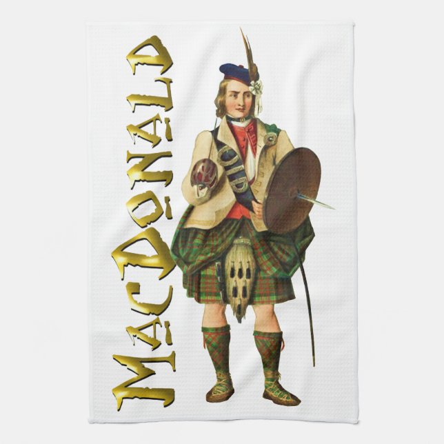 Linge De Cuisine Clan MacDonald Scottish Dream (Vertical)