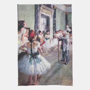 Linge De Cuisine Classe de danse par Edgar Degas, Ballet Art Vintag