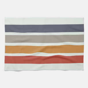 Linge De Cuisine Classic Retro Stripes Douche Rideau Linge