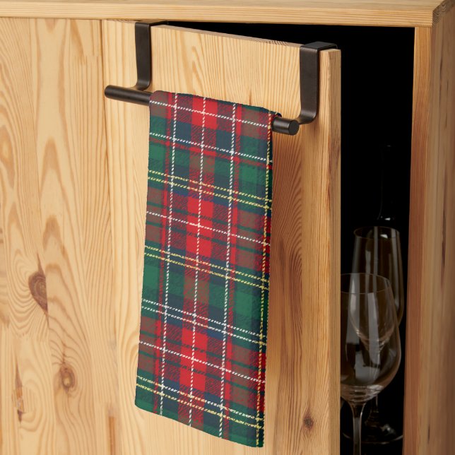 Linge De Cuisine Classic Tartan Plaid Christmas (Pliage en tiers)