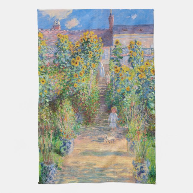 Linge De Cuisine Claude Monet - Le jardin de l'artiste à Vetheuil (Vertical)