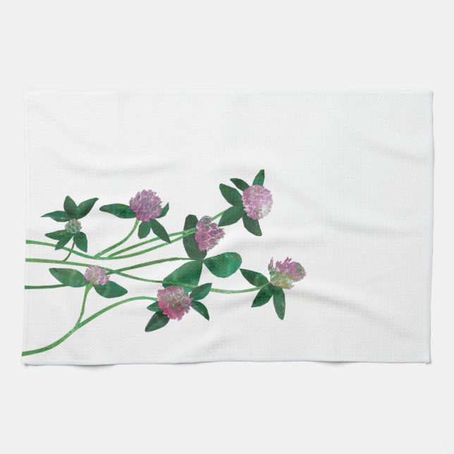 Linge De Cuisine Clover violet (Horizontal)