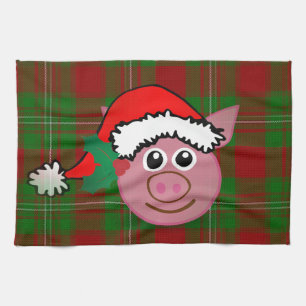 Linge De Cuisine cochon de noël
