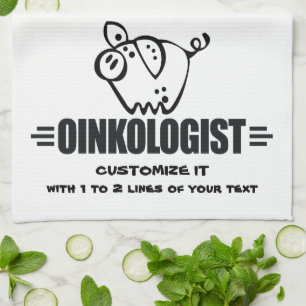 Linge De Cuisine Cochon personnalisé amusant