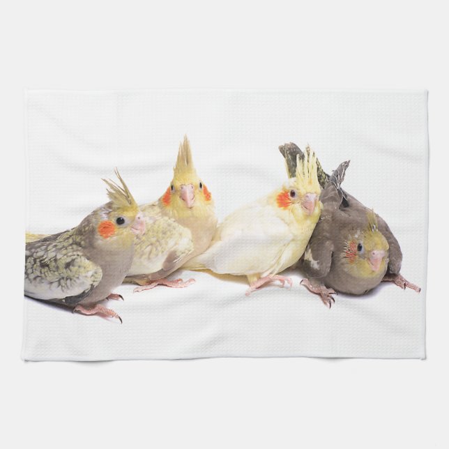 Linge De Cuisine Cockatiels (Horizontal)