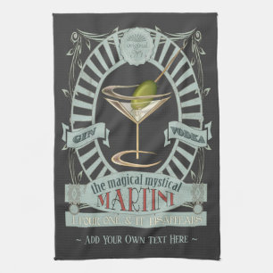 Linge De Cuisine Cocktail de Martini Magique Funny Personnalisé Kit