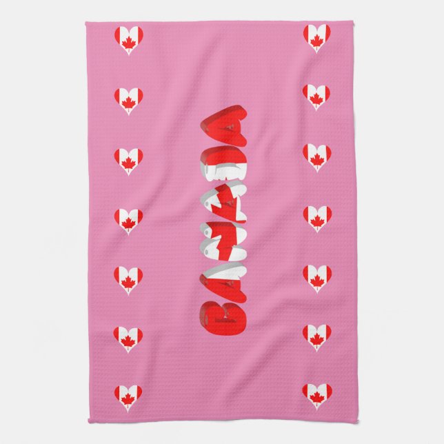 Linge De Cuisine Coeur canadien (Vertical)