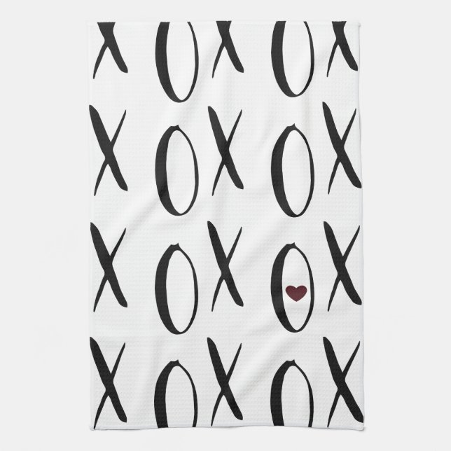 Linge De Cuisine Coeur de XOXO (Vertical)