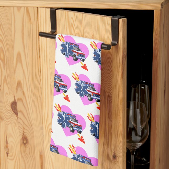 Linge De Cuisine Coeur du système EMS de    soins d'urgenceServiett (Pliage en tiers)