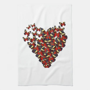 Linge De Cuisine Coeur papillon