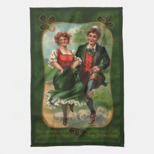 Linge De Cuisine Coeurs pleins de joie - Irlandais Dancing serviett