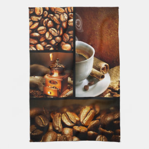 Linge De Cuisine Collage 2 de café