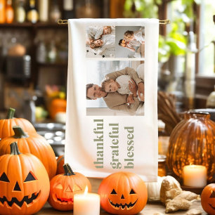 Linge De Cuisine Collage moderne Trois photos   Bon thanksgiving Ki