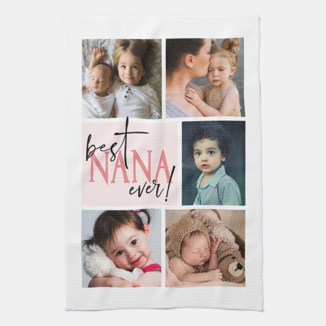 Linge De Cuisine Collage photo Best Nana Ever (Vertical)