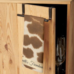 Linge De Cuisine Collection tendance Vache Faux Cuir Elégante