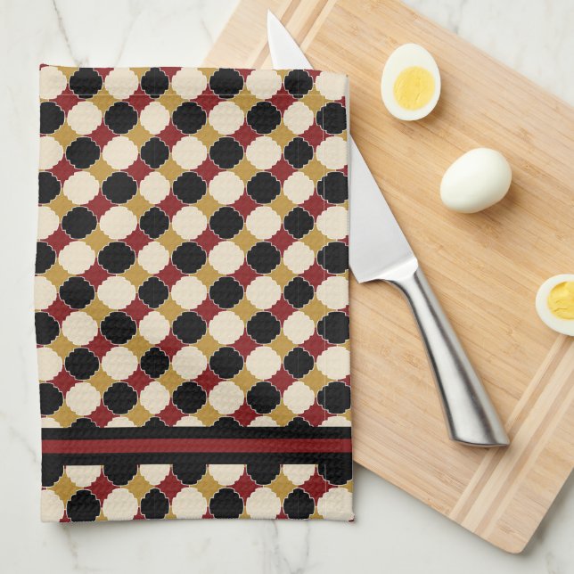 Linge De Cuisine Colorful Retro Dots (Quart Plié)